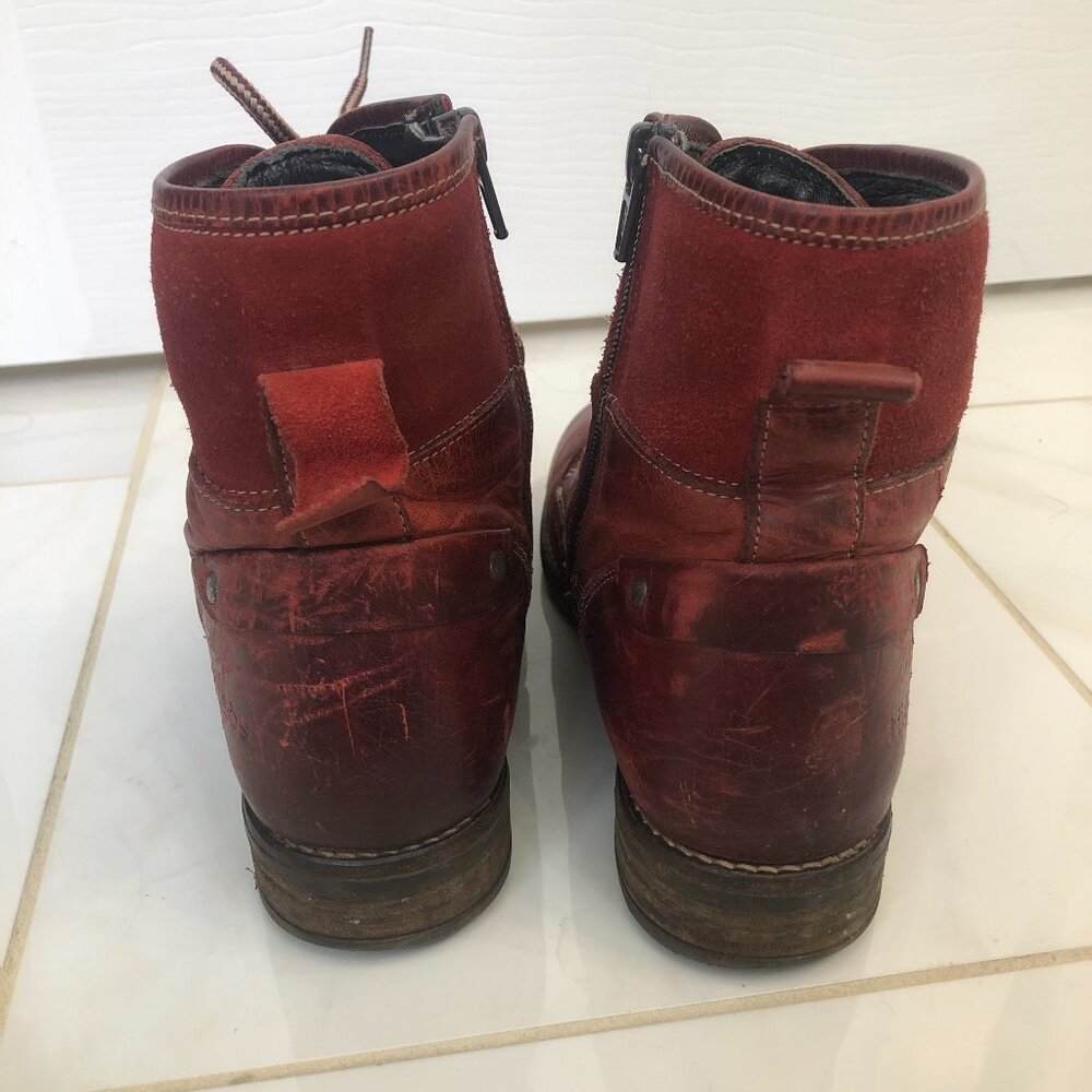 Taos Red Ringer Combat Boot Size 6-6.5 - Picture 3 of 8